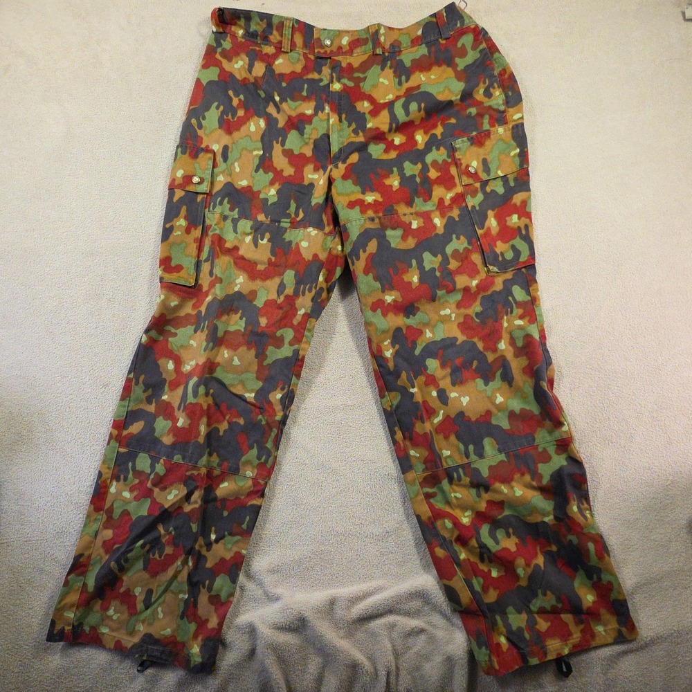 Swiss Military Cargo Pants Mens 40x33 Multi Alpenflage M83 Gorpcore Streetwear
